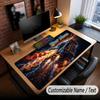 Car Racing Theme Custom Mouse Pad Personalized With Name Text Customized Desk Mat For Office Home Decor