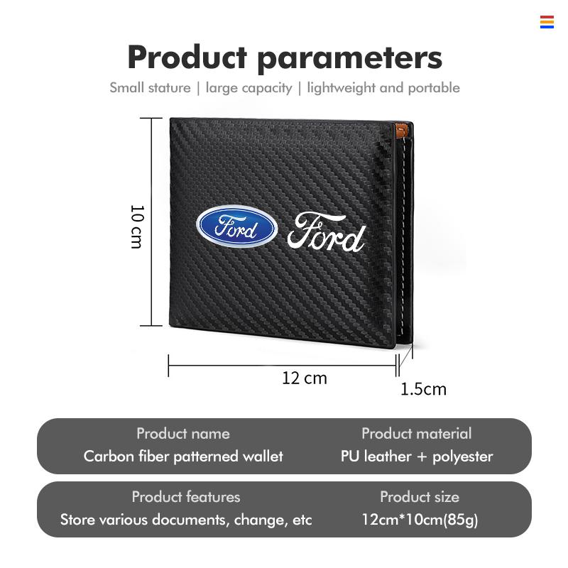 For Ford Car Key Bag Pull-Out Key Box Pocket Keychain Leather Key Bag Fiesta Ranger Mondeo Escape Ecosport Fusion Explorer