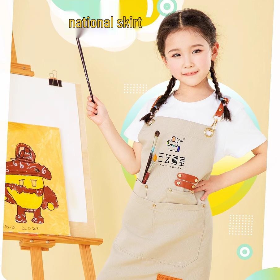 Kids' Waterproof Art Apron for Boys & Girls