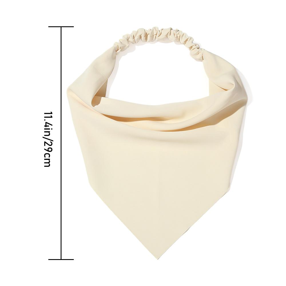 Cute Headband Solid Color Headband Turban Headwrap Hair Bands Triangle Hair Scarf