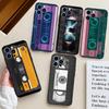 Retro VHS Tape Silicone Soft Case For iPhone 17 Air 11 14 15 16 Pro Max 12 13 Mini 16 Plus 16e Back Cover