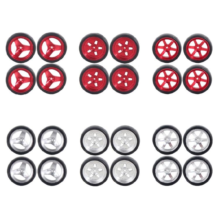 High Performances Remote Control Drift Car Tires 1/18 Wheel Tyre with Metal Hubs For Racing Experience Improvement