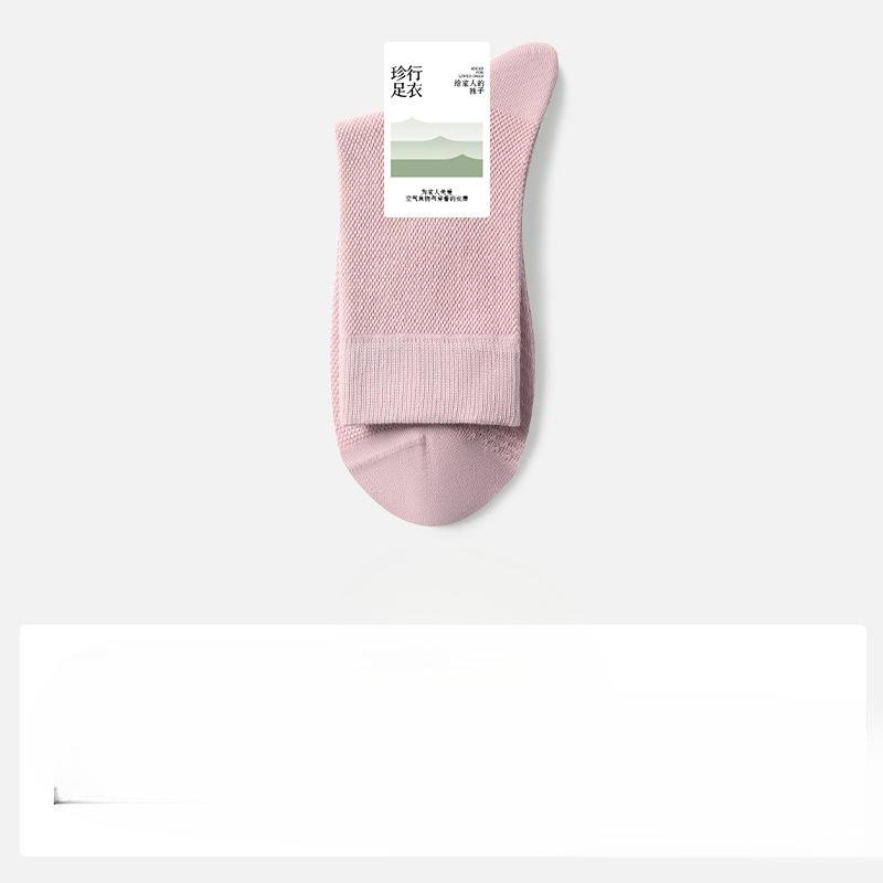 Cotton Sock Children Summer Light Style Pure Cotton Mid-calf Socks with Mesh Ventilation, Breathable and Antibacterial, Odor-resistant In Summer.