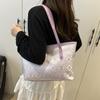 Large Capacity Tote Bag Fashion Trend Women's Shoulder Bag Commuter Versatile Student Class Handbag Women