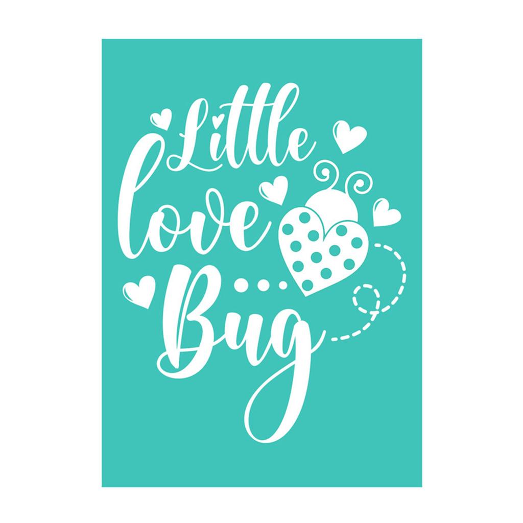 Silk Screen Stencil DIY Mesh Screen Printing Clothes Embossing Love Heart Silkscreen Print Stamp Reusable DIY Supplies