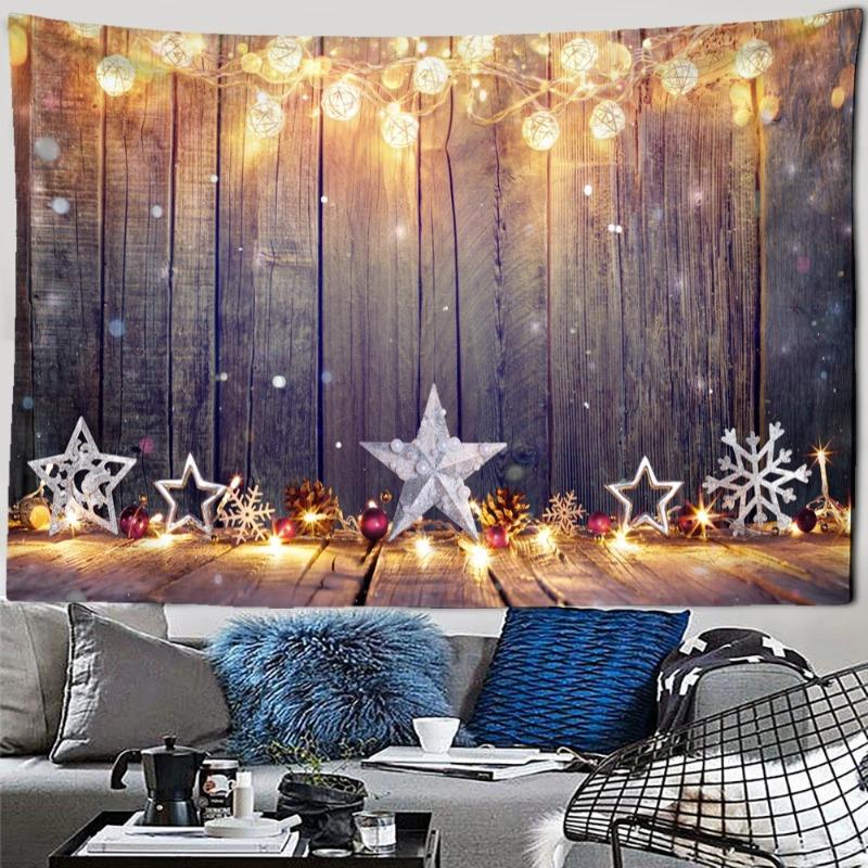 Vánoční Sněhulák gobelín Nástěnný závěs Santa Claus bohémské dárky Hippie Slavnostní atmosféra Home Decor