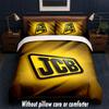 JCB Design Bed Bedding Set 1 Duvet Cover + 2 Pillowcases Soft Breathable Household Bed Linens