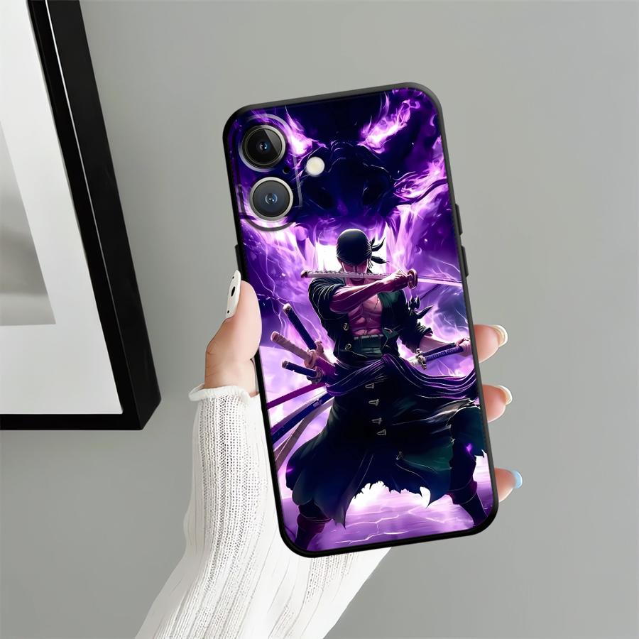 

Чехол для телефона One Piece Zoro для iPhone 14 13 Mini 7 8 15 Plus 12 17 16 Pro Max X XS XR SE 11 17Air iPhone 15 Pro