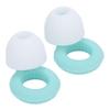 2 Pair Silicone Earplugs for Sleeping Noise Cancelling Washable Noise Reducing Ear Plugs with Ear
