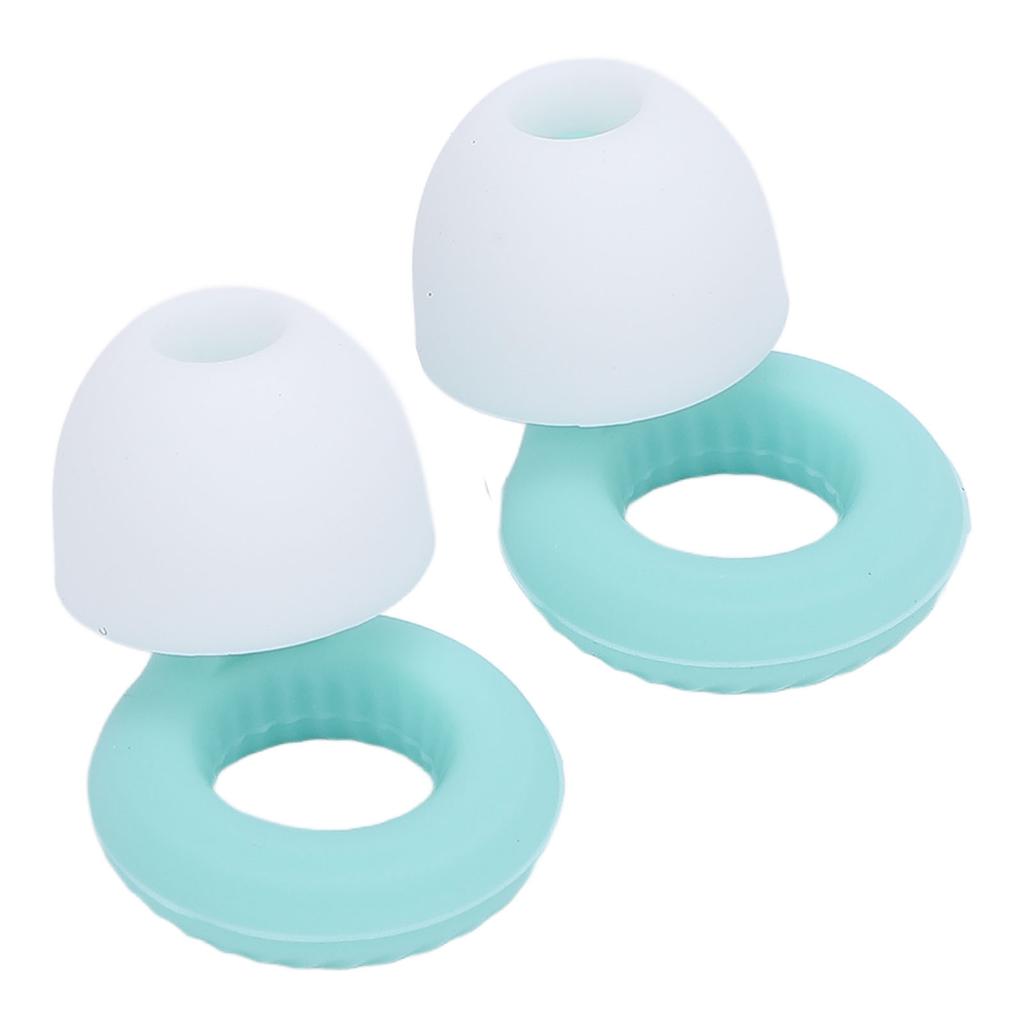 2 Pair Silicone Earplugs for Sleeping Noise Cancelling Washable Noise Reducing Ear Plugs with Ear
