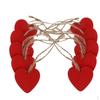 10 Pieces Colorful Wooden Embellishment Scrapbook Craft DIY Hanging Tags Gifts