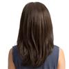 Parrucca Marrone da Donna 18 Pollici Spalla Media Lunga Capelli da Vacanza Naturali Ricci