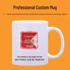 Koppanpassning - Personlig logotyp och text Keramisk mugg för årsmöten och presenter