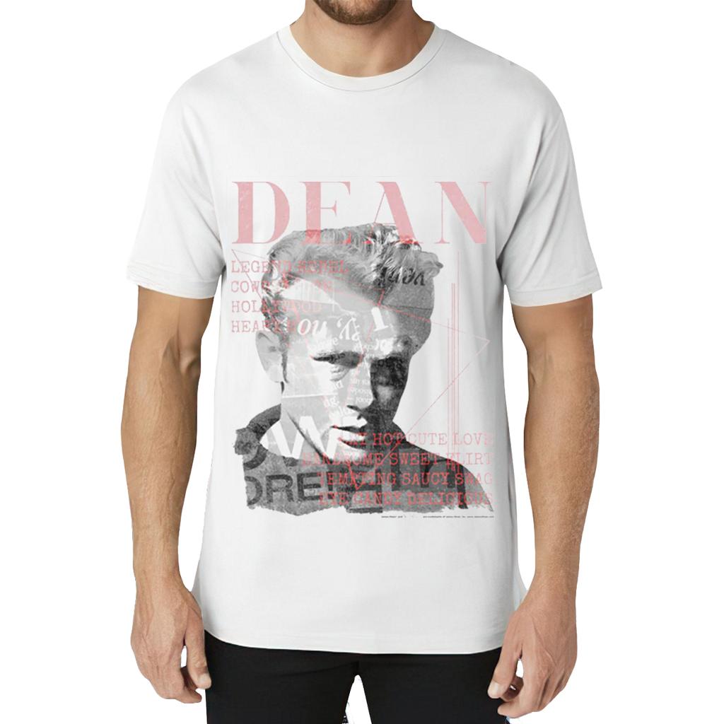 James Dean Faded Dean White Adult T-Shirt