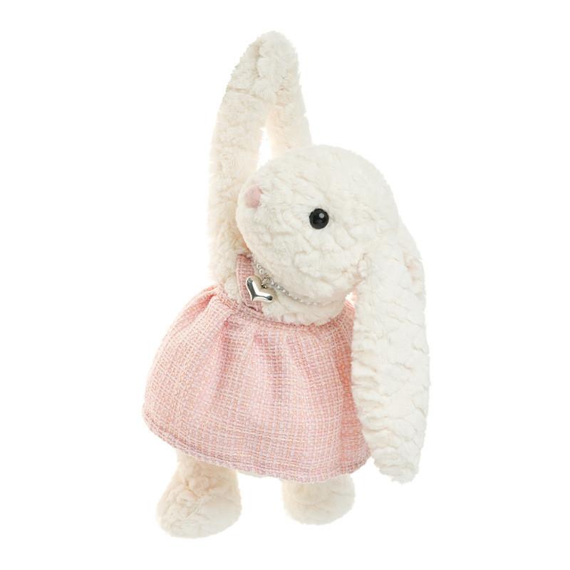 Creative Plush Bunny Car Tissue Holder With Cute Cartoon Design For Car Interior Decor