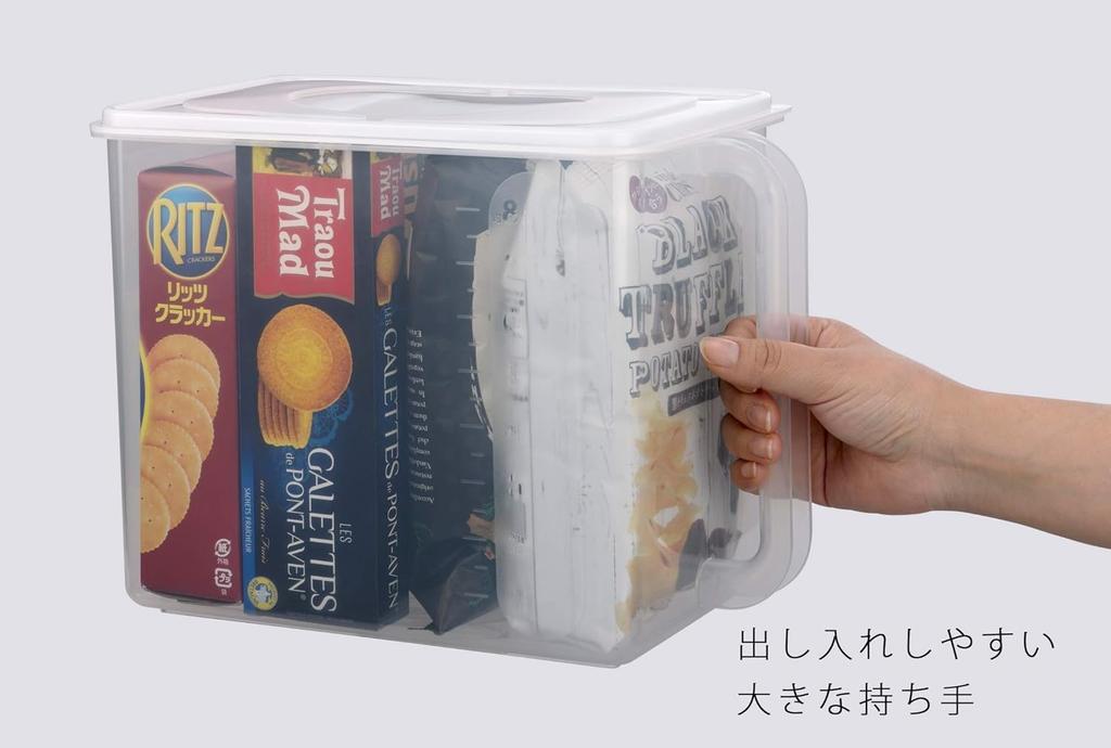 Inomata Chemical Storage Handy x 32cm x Set of Made in with 9199 (Inomata-k) Container, Stocker, Natural, 8L, 18.7cm (W) (D) 23.3cm (H), 2, Japan,