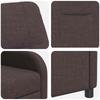 Recliner Dark Brown Fabric