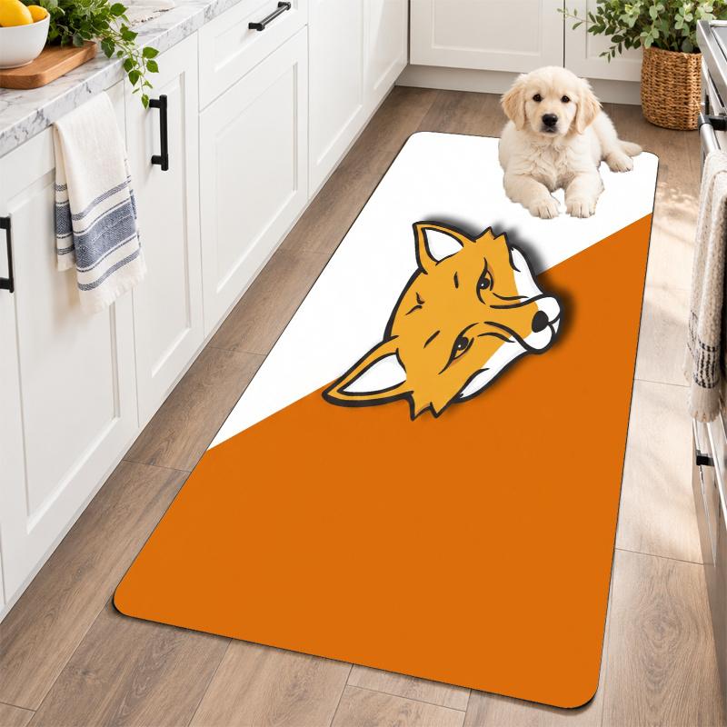 Flannel Kitchen Mat Leicester City Football Soft Area Rug Non Slip Floor Carpet Home Decoration