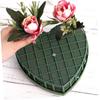 DIY Wedding Car Heart Shape Flower Foam Cage Box with Suction Cup Green Styrofoam Wet Floral Block Artificial Mud Florist Party
