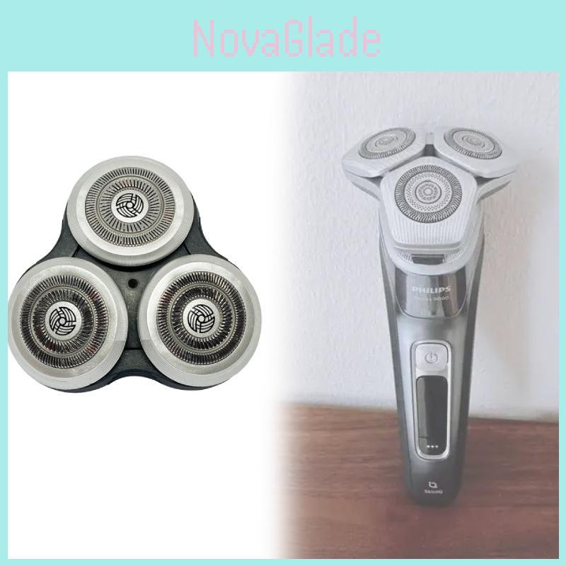 For Philips S9000 Shaver Replacement Rq1250 Rq12 Head With Stainless Steel Blades For Men Grooming