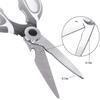 Kitchen Scissors Kitchen Shears Chicken Kitchen Bone Scissors Multi Purpose Non Slip  Sharp Stainless Steel Kitchen Aid Is Also Suitable