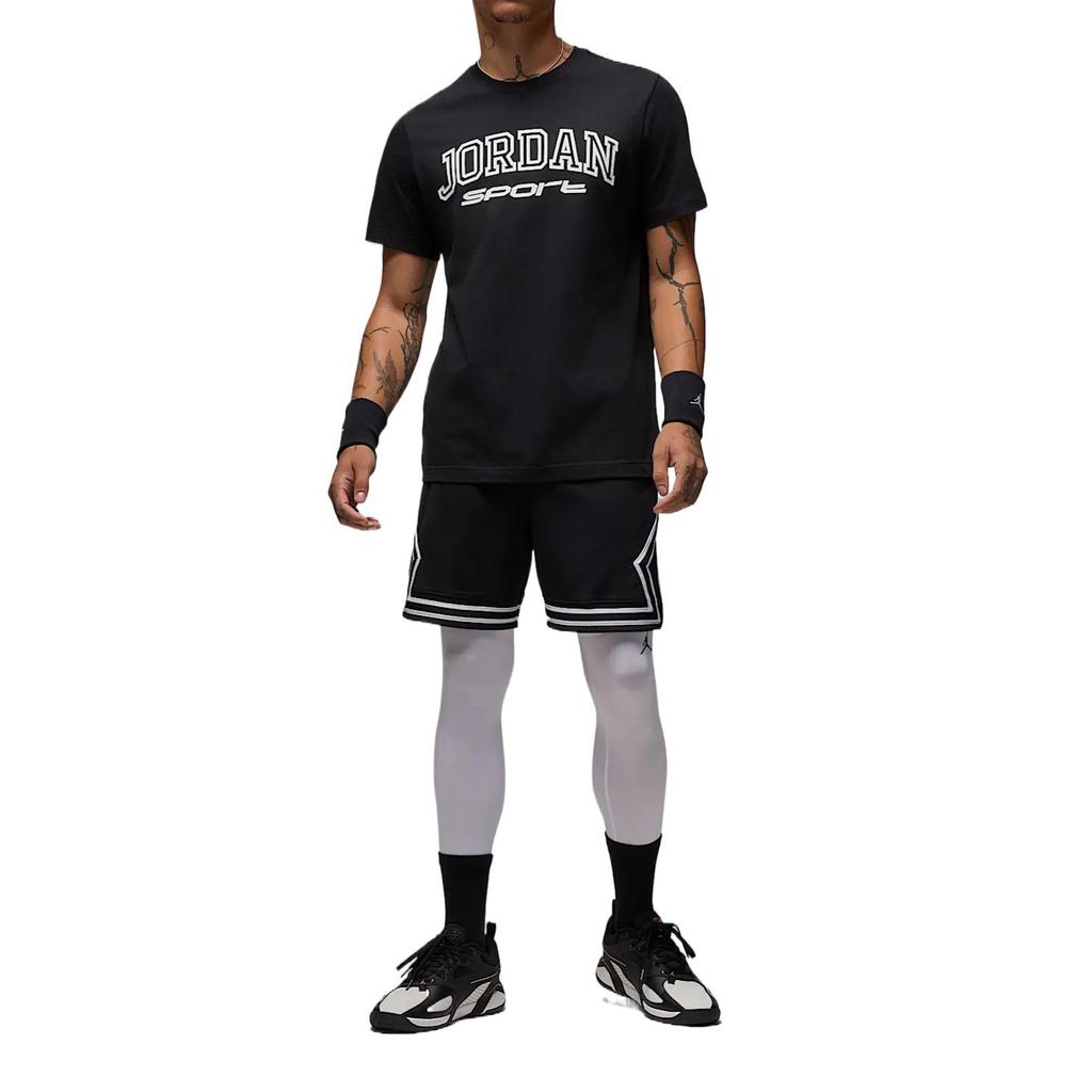 Jordan Sport Dri-Fit Sustainable Materials Breathable Comfortable Versatile Simple Five-Point Sports Shorts Men shorts Black White HF9910-010