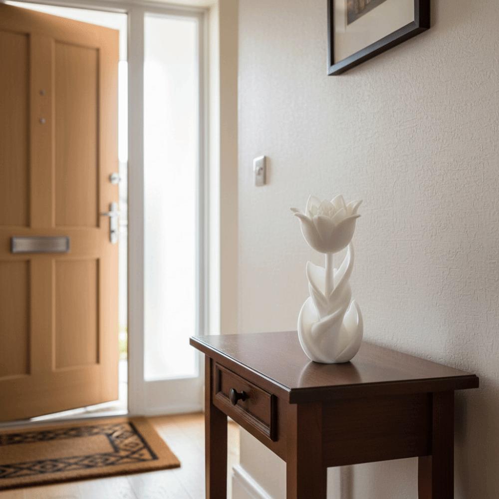 3D Printed Spiral Tulip Statue Desk Decor Miniature Decoration Tulip Ornament Bookshelves Racks