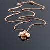New Korean -Style Three -Layer Camellia Necklace Women 'S Titanium Steel Rose Gold Clavicle Titanium Steel Jewelry Necklace Dropshi