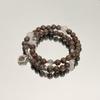 New Chinese Retro Double-Layer Bracelet for Women, Unique Design, Ancient Style Fashion, Shangui Flower Coin Hand String for Men