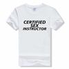 Certified Sex Instructor T-Shirt Shirts Short Sleeve Unisex letter Printing Tee Shirt Fake Taxi Driver Crewneck T Shirt