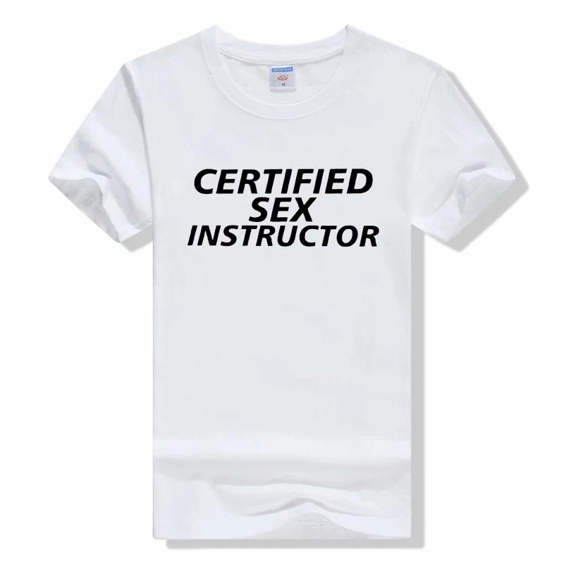 Certified Sex Instructor T-Shirt Shirts Short Sleeve Unisex letter Printing Tee Shirt Fake Taxi Driver Crewneck T Shirt