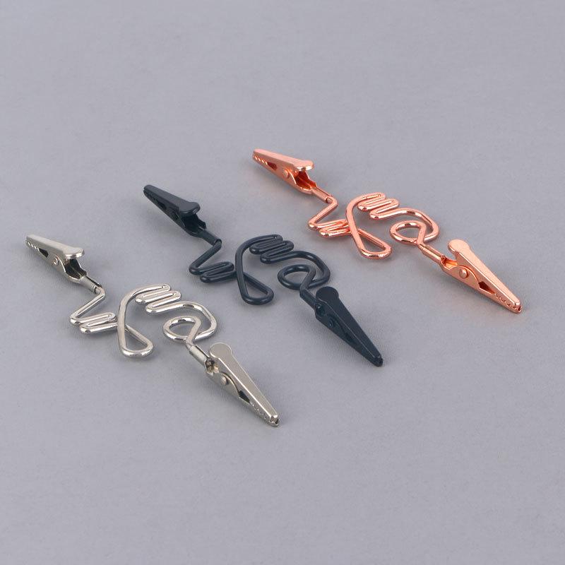 

Double-Head Fu Character Alligator Clip for Memos or Cards Double-Head Clip золотой