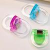 6/12Pcs Mini Transparent Binder Clips Colorful Book Holder Clip Long Tail Handbook Clips for Paper School Office Home