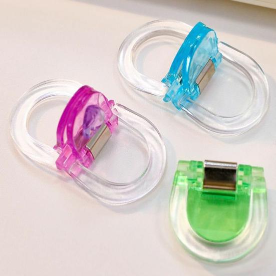 6/12Pcs Mini Transparent Binder Clips Colorful Book Holder Clip Long Tail Handbook Clips for Paper School Office Home