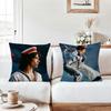 American Singer C-Conan G-Gray  Pillow Case Office Cushions Suitable For Sofa Car Bedroom Decorative Cushion Cover
