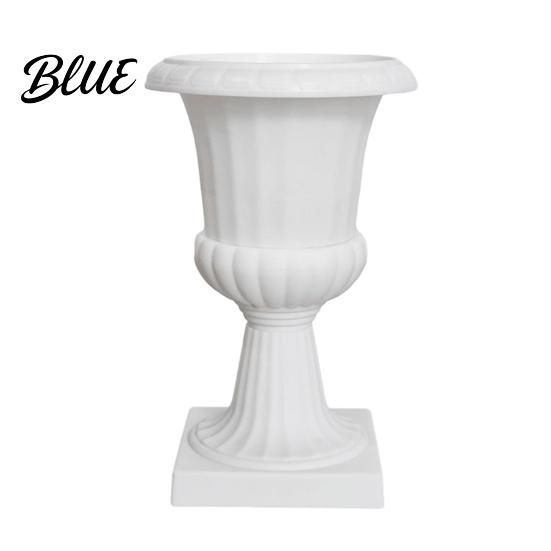 Durable Garden Pot Flower Urn Planter Plastic Plant White Small Outdoor Planter Urn