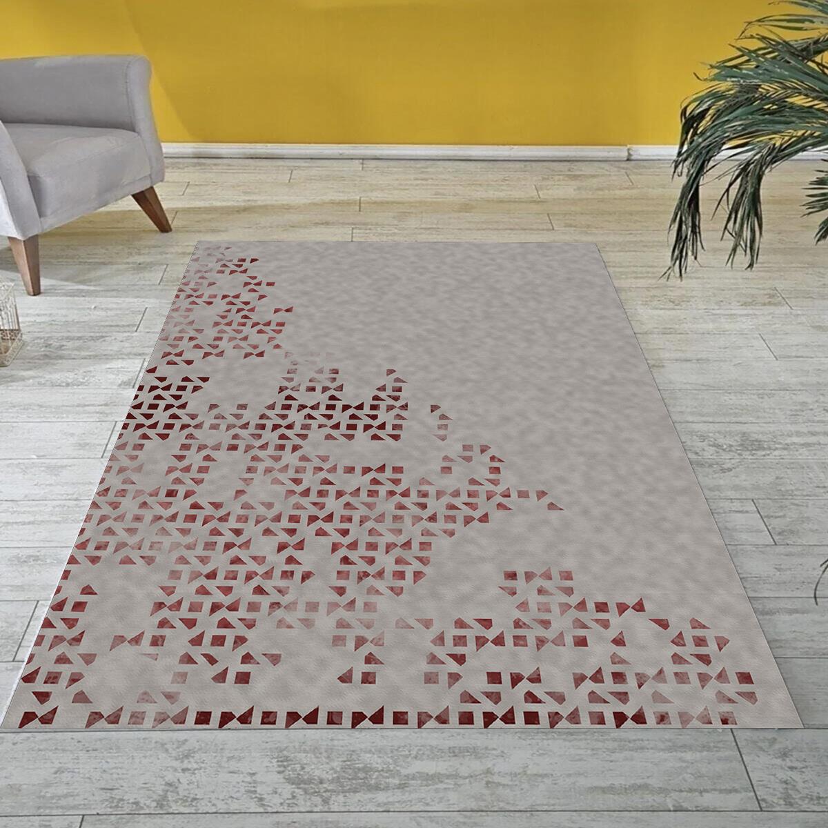 

Декоративный нескользящий моющийся ковер с цифровой печатью DOT-MLN-028 40 x 60 коричневый