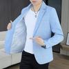 Outdoor Men's Cycling Fashion Business Casual Checkered Korean Version Personalized Hiking Wedding Formal Wear Blazer