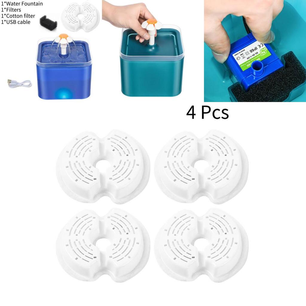 2l Dream Island Colorful Pet Water Dispenser For Dogs And Cats With Filter Pack