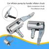 Air Chuck Heavy Duty Closed Flows Locking On Tires Chuck with Clip Adapter 1/4inch Tires Chuck for Tires Inflator Pressure Gaug