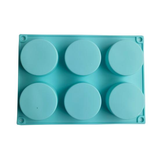 Cake Mold Food Grade Easy Release Reusable 6 Cavity Column Ice-cream Jelly Pudding Soap Mould Kitchen Tools