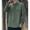 Men's pure cotton shirt, 2026 autumn new style, workwear long-sleeve casual Hong Kong style loose shirt jacket, versatile top