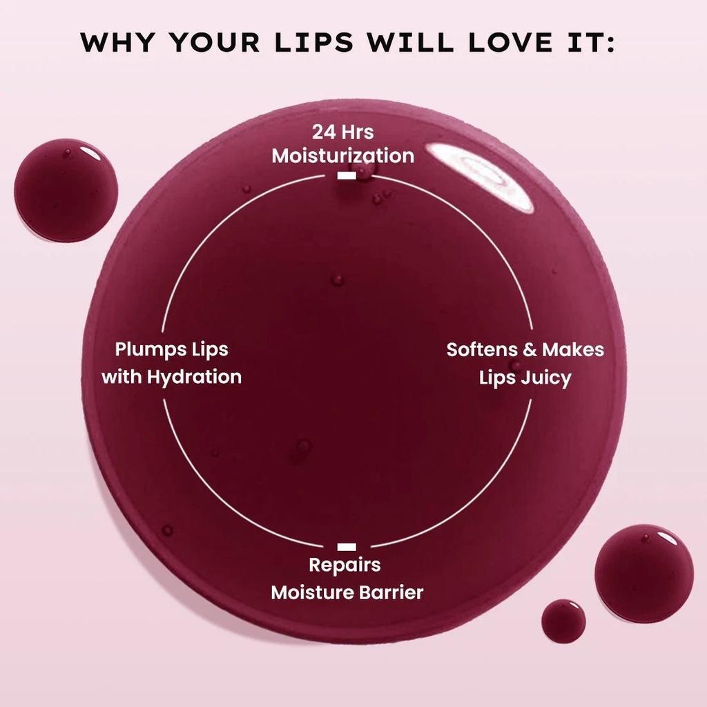 Hyphen Tinted Lip Balm Orchid Mauve 10g Vitamin E Squalane Peptides