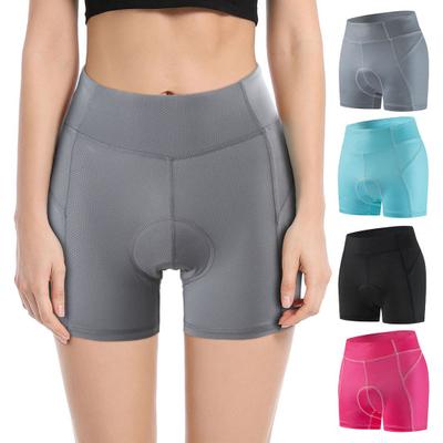 מכנסי רכיבה ארגונומיים לנשים מרופד 4D קל משקל בד רשת לנשימה Slim Fit עיצוב מכנסי אופניים