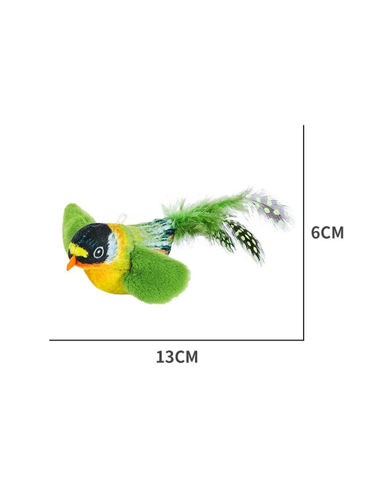 

Gray Bailuo Cats Toy, Self-entertaining And Fun Swing, Cats Teaser, Feathered, -resistant, Realistic Bird. One Size сірий