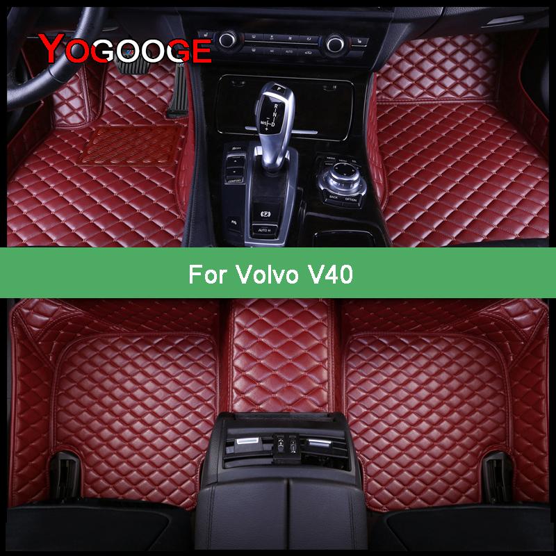 

Автомобильные коврики YOGOOGE для Volvo V40, аксессуары для ног, авто