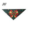 Breathable Pet Neckerchief Christmas Dog Bandana, Triangular Scarf, Snowman Tree Patterns, Bandana Adjustable Bib for Cats, Small Medium Dogs Washable