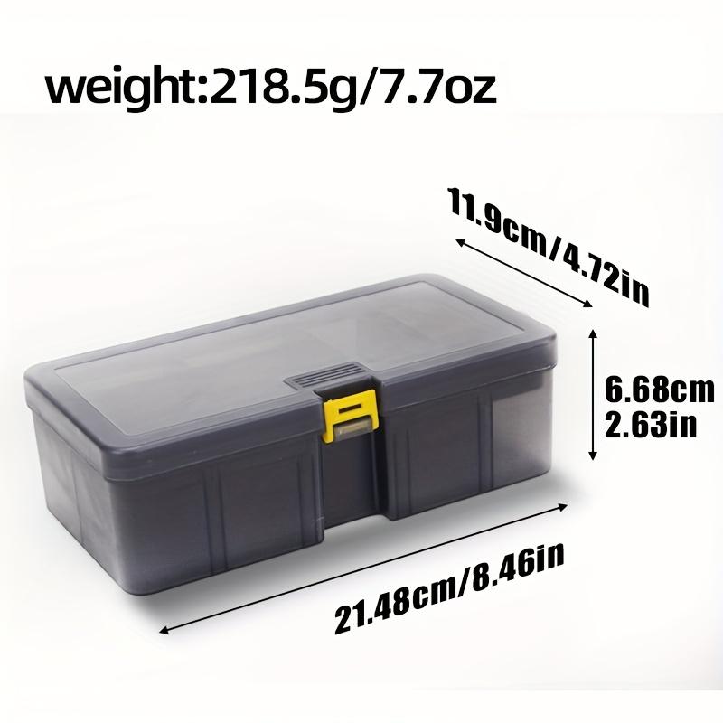 FTK 1PC Detachable Transparent Gray Double-layer Luya Box, Storage Box, Fishing Gear Box