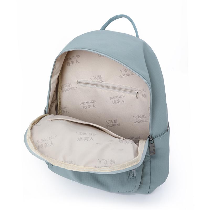 Einfarbiger Damenrucksack Leichter Pendlerrucksack Studenten-Nylon-Schultasche