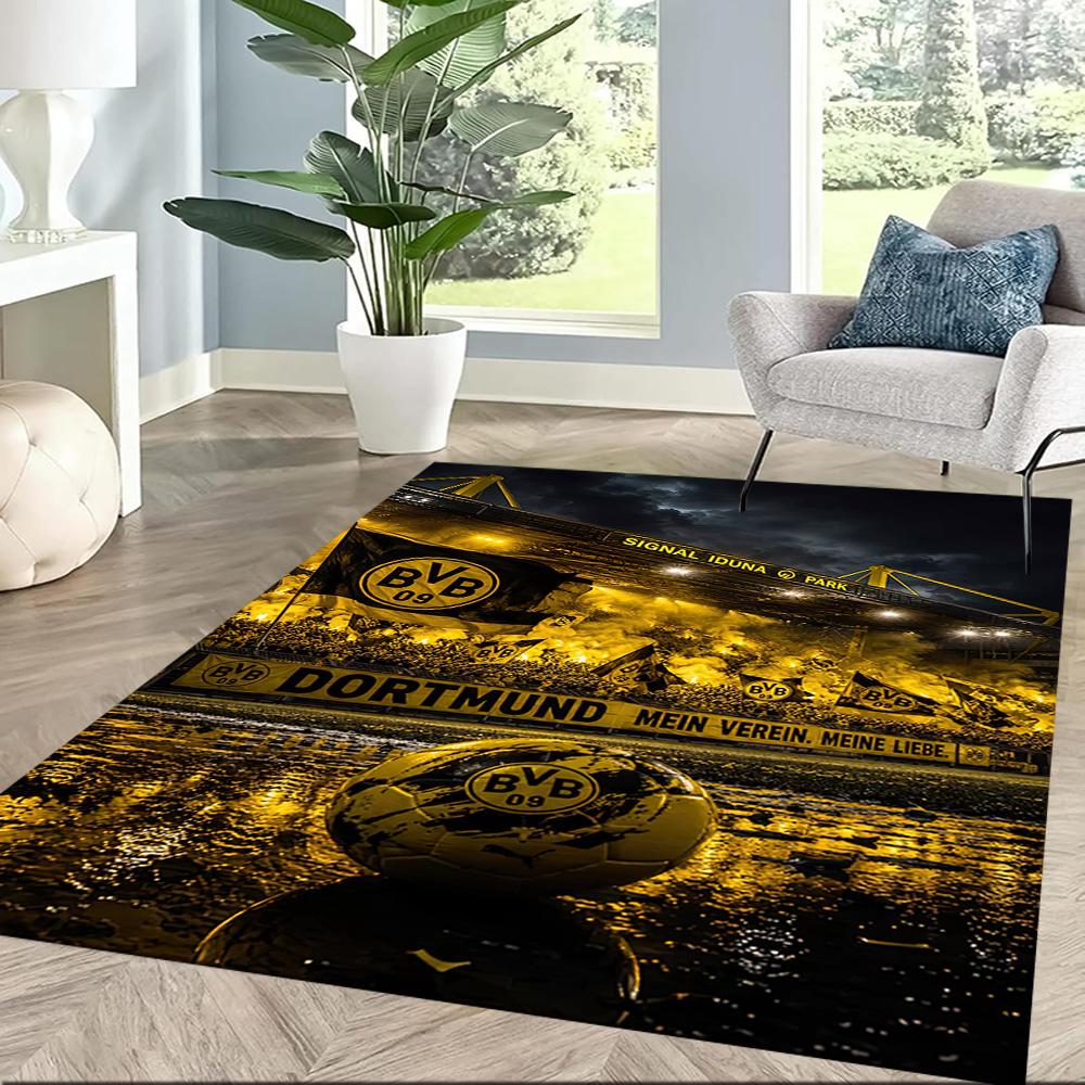 Borussia Dortmund Carpet Suitable For Hallway Game Room Balcony Bedrooms Antislip Rug Decorate Offices Perfect Gift For Valentine'S Wedding Birthday